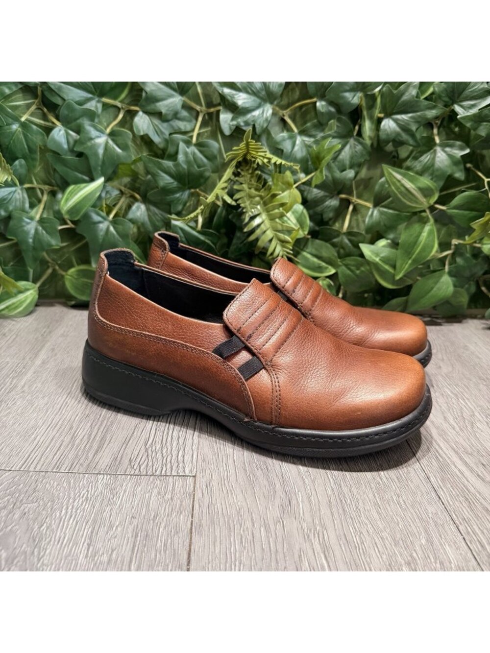 DANSKO LEATHER BROWN CONFORT SHOES WOMEN SIZE 39 / 8 - 8.5 MADE IN PORTUGAL
